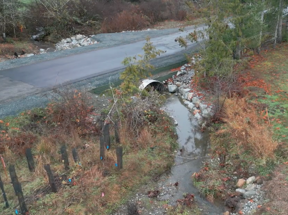 November 2025: repaired culvert and replanted riparian area 